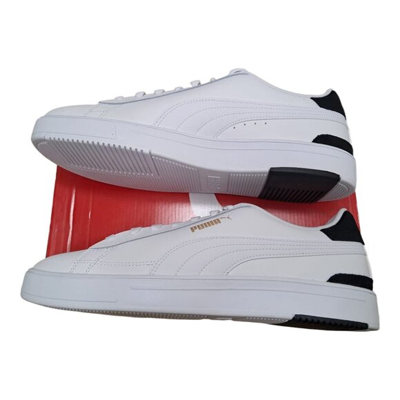 New Puma Men's Serve Pro Casual Shoes - White/Gold/Black - Size: 12 US (30 CM) - Picture 11 of 15